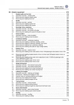 VW Multivan from 2021 general body repairs exterior guide workshop manual eBook