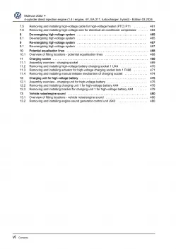 VW Multivan from 2021 4-cyl. 1.4l petrol engines 150 hp repair workshop eBook