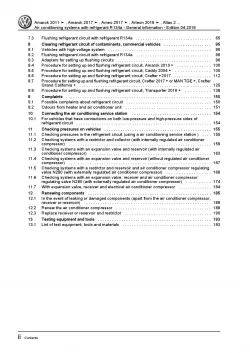 VW Caddy 2C 2010-2015 air conditioning systems refrigerant R134a manual pdf