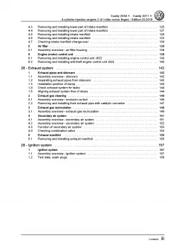 VW Caddy type 2K 2003-2010 4-cyl. 1.6l petrol engines 102 hp repair manual pdf