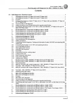VW Caddy type 9K 1995-2003 running gear brake self-diagnosis repair manual pdf