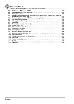 VW Caddy type 9K 1995-2003 running gear brake self-diagnosis repair manual pdf