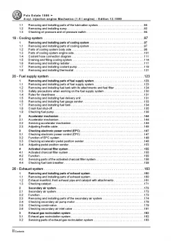 VW Caddy 9K 1999-2003 4-cyl. injection engine mechanics 100 hp repair manual pdf