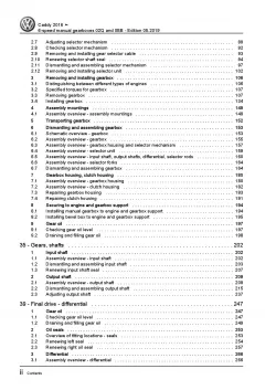 VW Caddy SA 2015-2020 6 speed manual gearbox 02Q 0BB repair workshop manual pdf