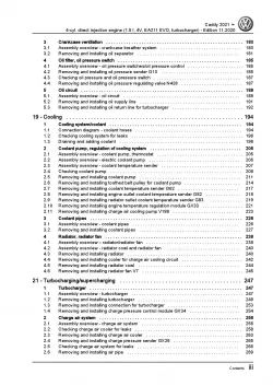 VW Caddy SB (20>) 4-cyl. 1.5l petrol engines 115 hp repair workshop manual pdf