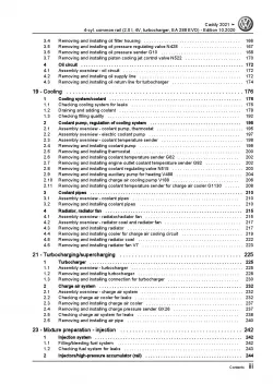 VW Caddy SB (20>) 4-cyl. diesel engines 75-122 hp repair workshop manual pdf