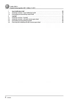 VW Crafter type 2E (06-16) 6 speed manual gearbox 0B7 repair workshop manual pdf