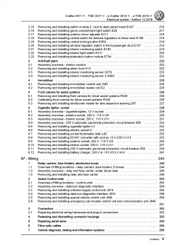 VW Crafter type SY from 2017 electrical system repair workshop manual pdf