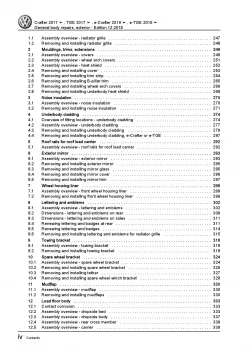 VW Crafter SY from 2017 general body repairs exterior repair workshop manual pdf