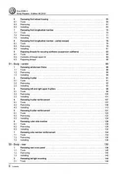 VW EOS type 1F 2006-2015 body repairs workshop repair manual pdf ebook