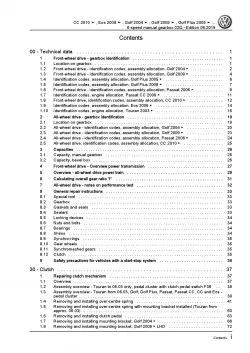 VW EOS type 1F 2006-2015 6 speed manual gearbox 02Q repair workshop manual pdf