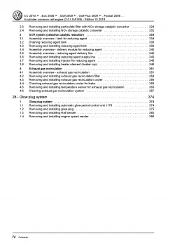 VW EOS type 1F 2006-2015 4-cyl. diesel engines 2.0l  repair workshop manual pdf