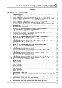 VW eUp! BL1 2013-2016 wheels and tyres repair workshop manual pdf ebook