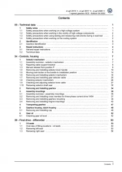 VW eUp! type BL2 from 2016 1 speed automatic gearbox 0CZ repair workshop manual 