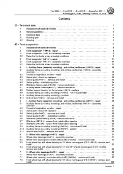 VW Fox type 5Z from 2003 running gear axles steering repair workshop manual pdf