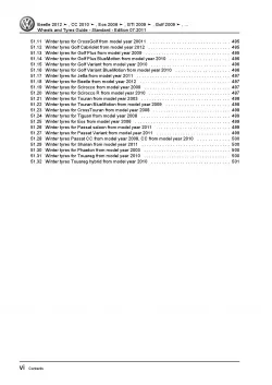 VW Fox type 5Z 2005-2012 wheels and tyres standard repair workshop manual pdf