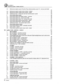 VW Fox type 5Z 2003-2009 electrical system repair workshop manual pdf ebook