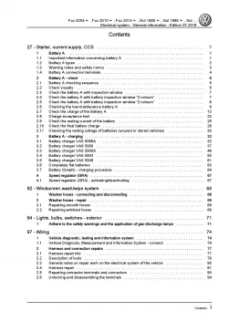 VW Fox type 5Z from 2003 electrical system general information repair manual pdf