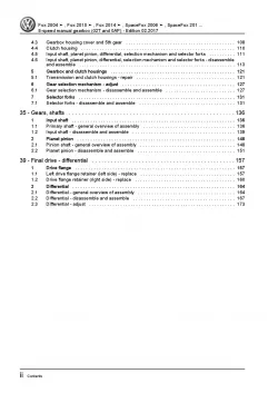 VW Fox 5Z from 2003 5 speed manual gearbox 02T 0AP repair workshop manual pdf