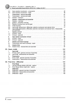 VW Fox type 5Z (10-21) 5 speed automatic gearbox 0C3 repair workshop manual pdf