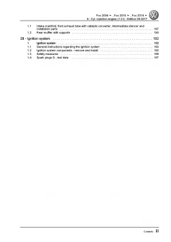 VW Fox type 5Z from 2003 4-cyl. petrol engines 1.0l repair workshop manual pdf