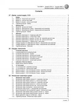VW Gol 3 type 5U1 2008-2012 electrical system repair workshop manual pdf eBook