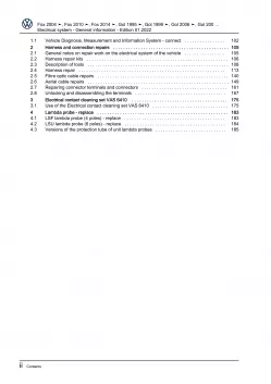 VW Gol 3 5U1 (08-12) electrical system general information repair workshop eBook