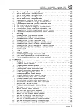 VW Gol 3 type 5U1 2008-2012 general body repairs interior workshop manual eBook