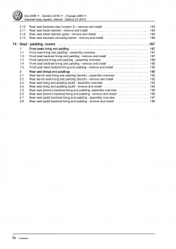 VW Gol 3 type 5U1 2008-2012 general body repairs interior workshop manual eBook