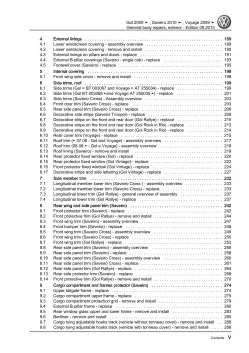 VW Gol 3 type 5U1 2008-2012 general body repairs exterior workshop manual eBook