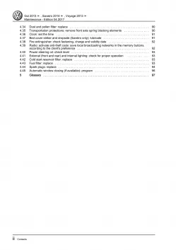 VW Gol 3 type 5U3 2012-2017 maintenance repair workshop manual download eBook