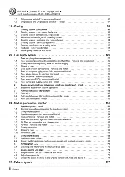 VW Gol 3 5U3 2012-2017 4-cyl. 1.6l petrol engines 101 hp repair workshop eBook