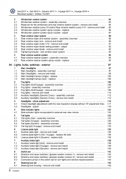 VW Gol 3 type 5U7 2017-2022 electrical system repair workshop manual pdf eBook