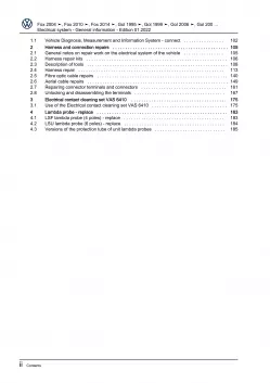 VW Gol 3 5U7 (17-22) electrical system general information repair workshop eBook