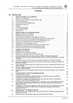 VW Gol 3 5U7 2017-2022 air conditioning systems refrigerant R134a manual eBook