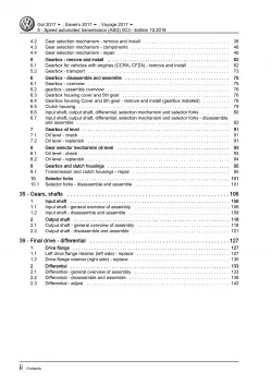 VW Gol 3 5U7 (17-22) 5 speed automated gearbox 0C3 repair workshop manual eBook