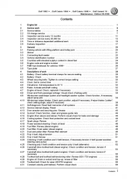 VW Golf 3 type 1H 1991-1999 maintenance repair workshop manual pdf file ebook