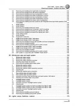 VW Golf 3 type 1H 1991-1999 electrical system repair workshop manual pdf