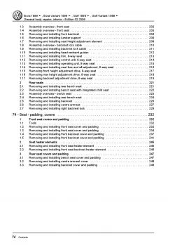 VW Golf 4 1J 1997-2006 general body repairs interior repair workshop manual pdf