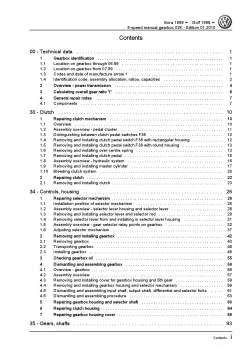 VW Golf 4 type 1J (97-06) 5 speed manual gearbox 02K repair workshop manual pdf