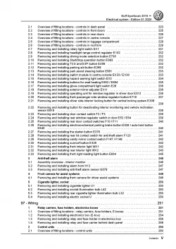 VW Golf 7 Sportsvan AM 2014-2018 electrical system repair workshop manual pdf