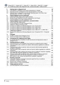 VW Golf 7 Sportsvan AM (14-18) air conditioning systems refrigerant R134a manual