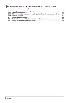 VW Golf 7 Sportsvan (14-18) air conditioning systems refrigerant R1234yf manual