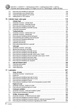 VW Golf 7 Sportsvan AM 2014-2018 4-cyl. 1.4l petrol engines repair manual pdf