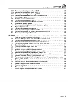 VW e-Golf 7 type BE1 2014-2017 electrical system repair workshop manual pdf