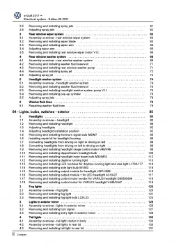 VW e-Golf 7 type BE1 2017-2020 electrical system repair workshop manual pdf