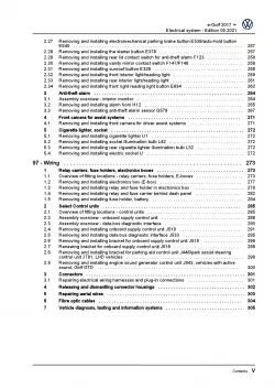 VW e-Golf 7 type BE1 2017-2020 electrical system repair workshop manual pdf