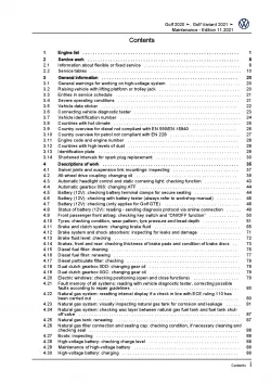 VW Golf 8 type CD from 2019 maintenance repair workshop manual pdf file ebook