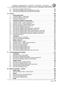 VW Golf 8 CD from 2019 3-cyl. 1.0l petrol engines 90-110 hp repair manual pdf