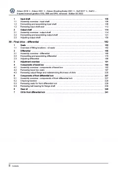 VW Golf 8 Variant CG (20>) removed 6 speed manual gearbox 02Q repair manual pdf